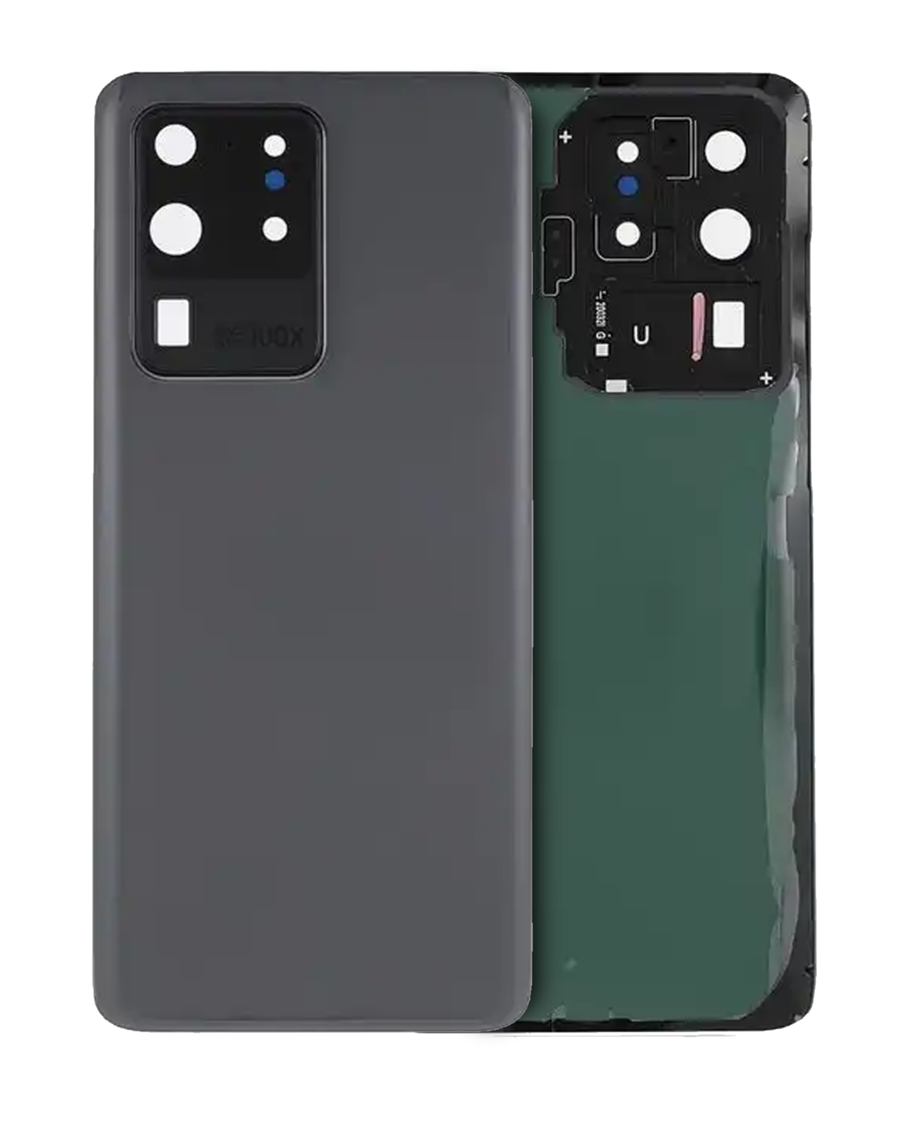 Back Cover Glass With Camera Lens For Samsung Galaxy S20 Ultra (Service Pack) (Cosmic Gray)
