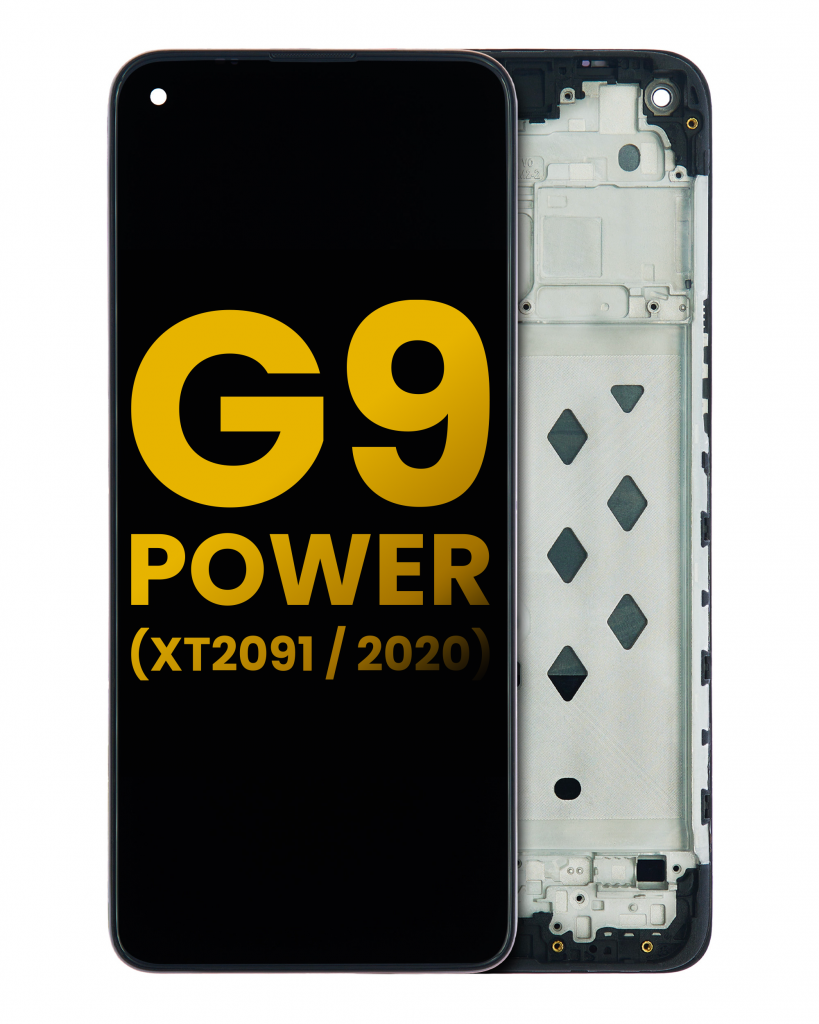 LCD Assembly With Frame For Motorola Moto G9 Power (XT2091 / 2020) (Refurbished) (All Colors)