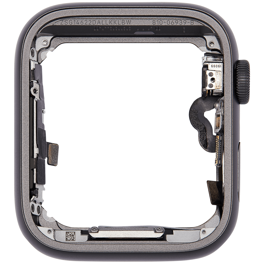 Aluminum Case Middle Frame (With Crown and Crown Cable) For Watch Series SE (1st Gen) (44MM) (GPS Version) (Space Black)