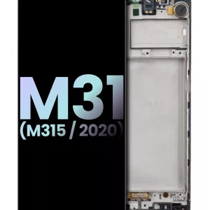 OLED Assembly With Frame For Samsung Galaxy M31 (M315 / 2020) (Black) (Service Pack)