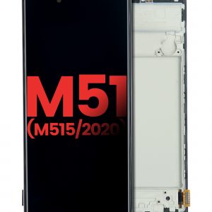 OLED Assembly With Frame For Samsung Galaxy M51 (M515 / 2020) (Aftermarket Plus) (Celestial Black)