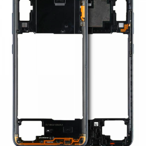 Mid-Frame Housing For Samsung Galaxy A70 (A705 / 2019) (Aftermarket Plus) (Black)