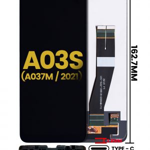 LCD Assembly Without Frame For Samsung Galaxy A03s (A037F / A037G / 2021) (Single Sim) (Type C Frame) (Refurbished) (All Colors)
