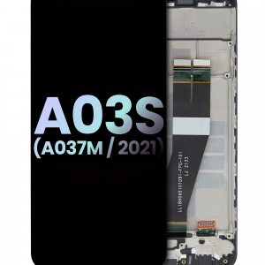 LCD Assembly With Frame For Samsung Galaxy A03s (A037M / 2021) (Single Sim) (Type C Frame) (Service Pack) (All Colors)