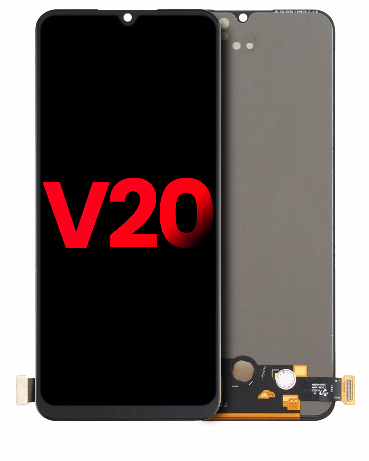 OLED Assembly Without Frame For Vivo V20 (Aftermarket Plus) (All Colors)