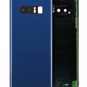 Back Cover Glass With Camera Lens For Samsung Galaxy Note 8 (Service Pack) (Deepsea Blue)