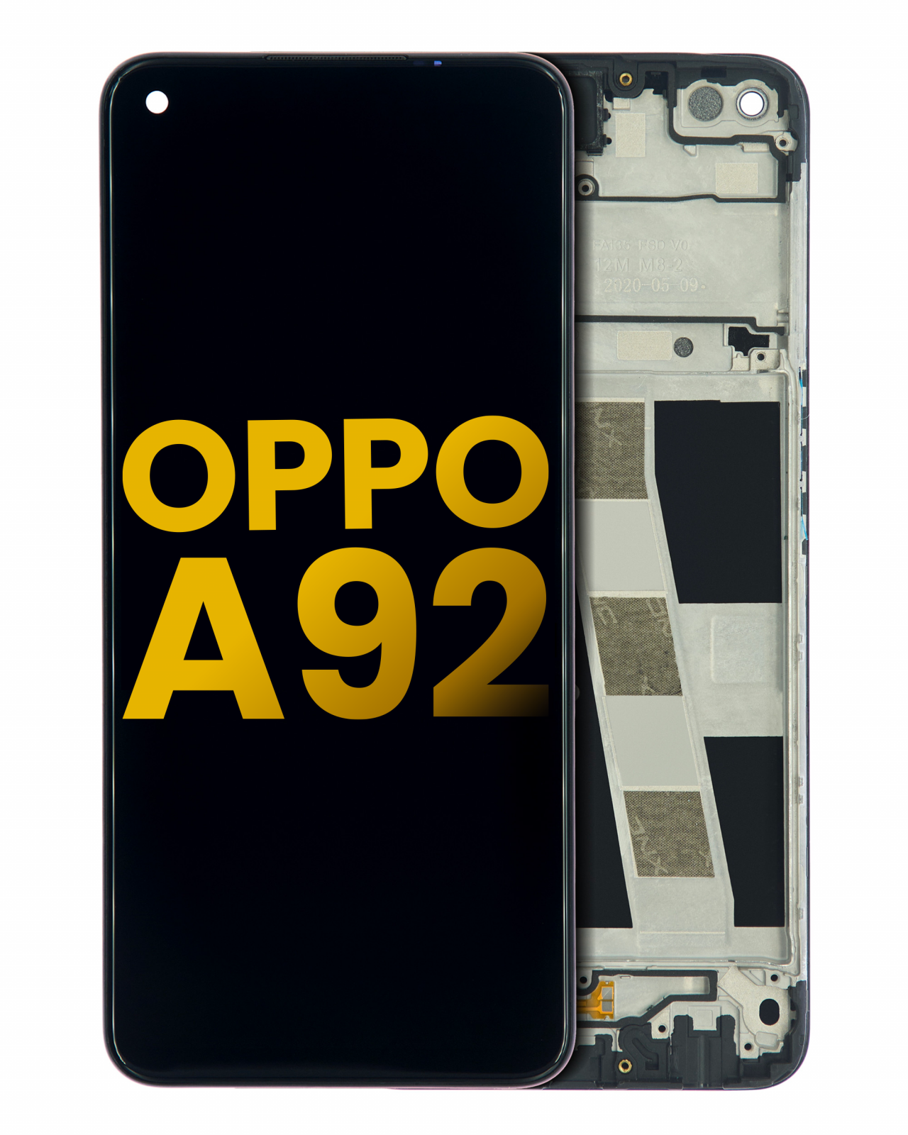 LCD Assembly With Frame For OPPO A92 (Refurbished) (All Colors)