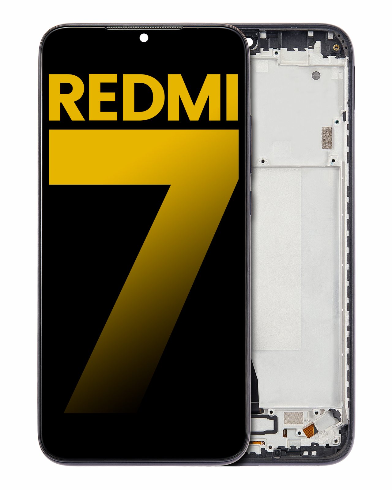 LCD Assembly With Frame For Xiaomi Redmi 7 (Refurbished) (Eclipse Black)