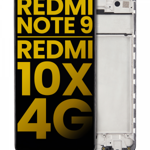 LCD Assembly With Frame For Xiaomi Redmi Note 9 / Redmi 10x 4G (Refurbished) (All Colors)