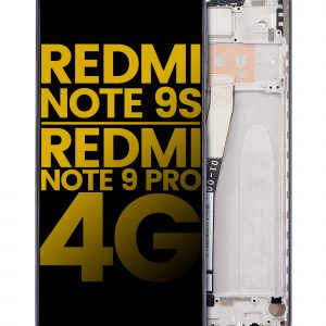 LCD Assembly With Frame For Xiaomi Redmi Note 9S / Redmi Note 9 Pro 4G (Refurbished) (Interstellar Gray)