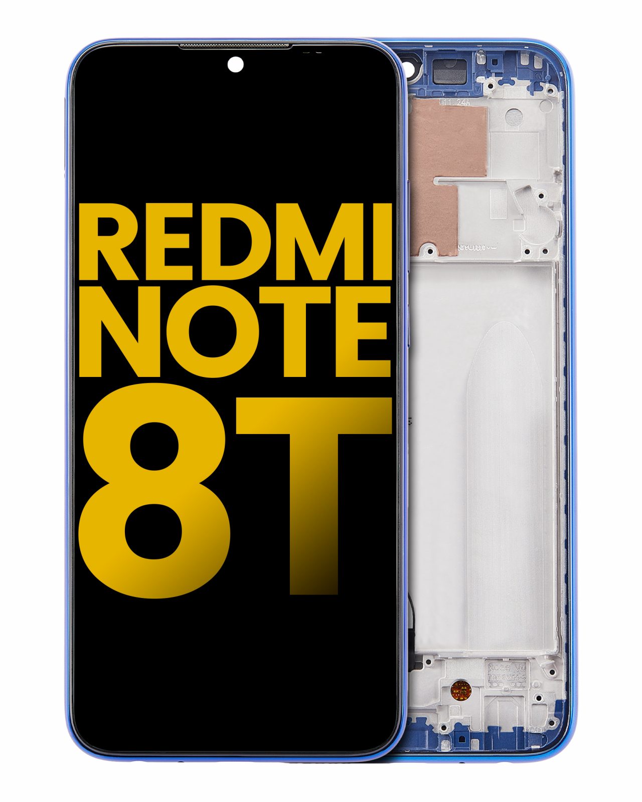 LCD Assembly With Frame For Xiaomi Redmi Note 8T (Refurbished) (Starscape Blue)