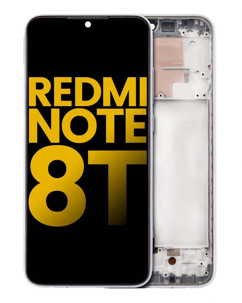 LCD Assembly With Frame For Xiaomi Redmi Note 8T (Aftermarket Plus) (Moonlight White)