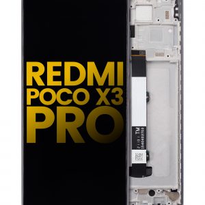 LCD Assembly With Frame For Xiaomi Redmi Poco X3 / X3 Pro / POCO X3 NFC (Refurbished) (Phantom Black)
