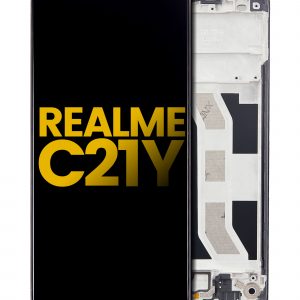 LCD Assembly With Frame For Realme C21Y (Refurbished) (All Colors)