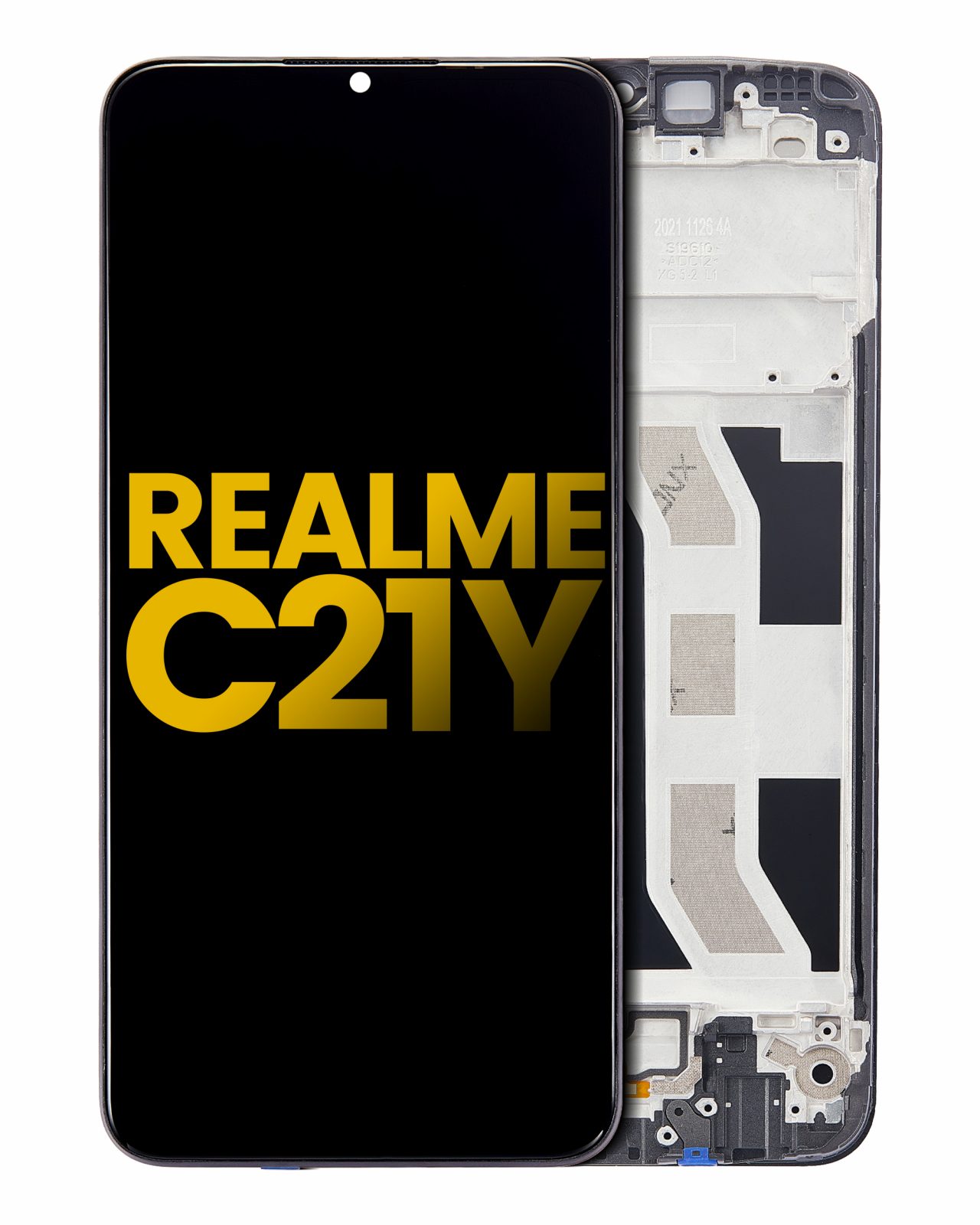 LCD Assembly With Frame For Realme C21Y (Refurbished) (All Colors)