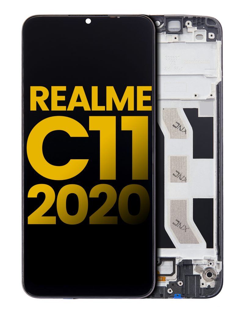 LCD Assembly With Frame For Realme C11 (2020) (Refurbished) (All Colors)