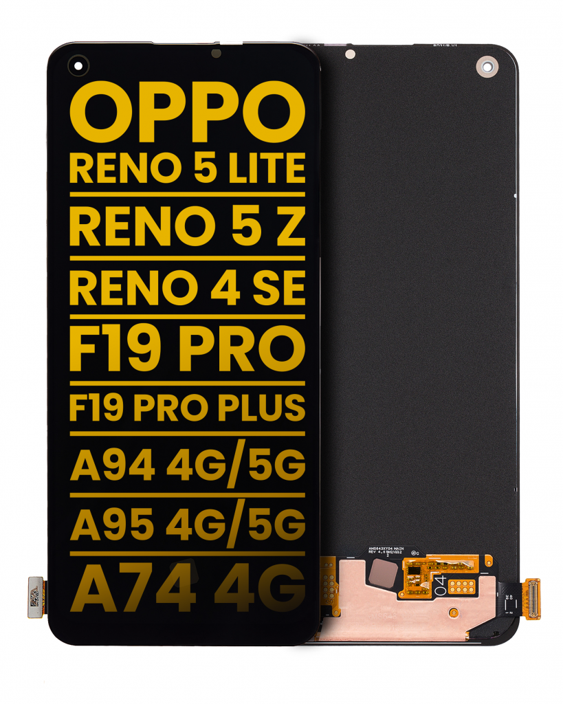 OLED Assembly Without Frame For OPPO Reno 4 SE / Reno 5 Lite / Reno 5F / Reno 5 Z / Reno 6 Lite / F19 Pro / A74 4G / A94 5G / A95 4G / A95 5G / Realme V15 5G (Refurbished) (All Colors) (04 Version)