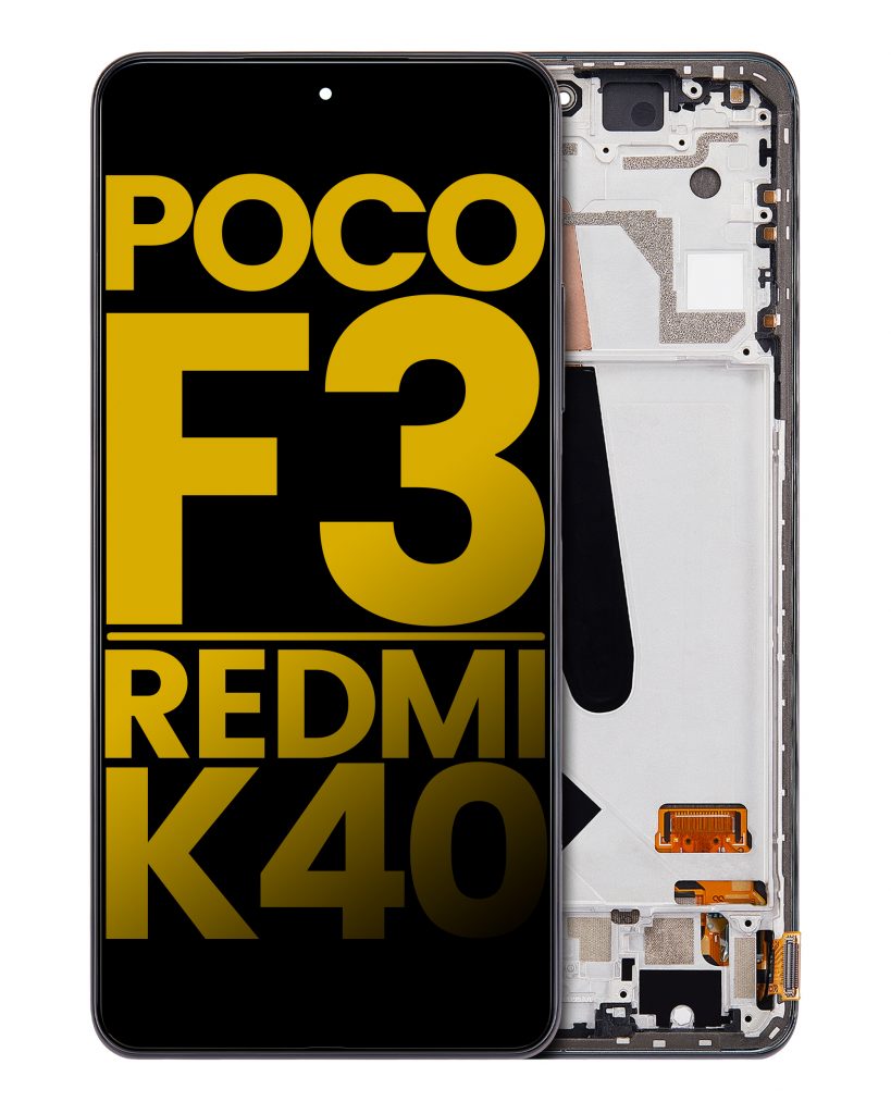 OLED Assembly With Frame For Xiaomi Poco F3 / Redmi K40 / Redmi K40 Pro (Refurbished) (Night Black)