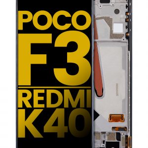 OLED Assembly With Frame For Xiaomi Poco F3 / Redmi K40 / Redmi K40 Pro (Refurbished) (Deep Ocean Blue)
