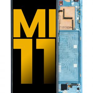 OLED Assembly With Frame For Xiaomi Mi 11 (Refurbished) (Horizon Blue)