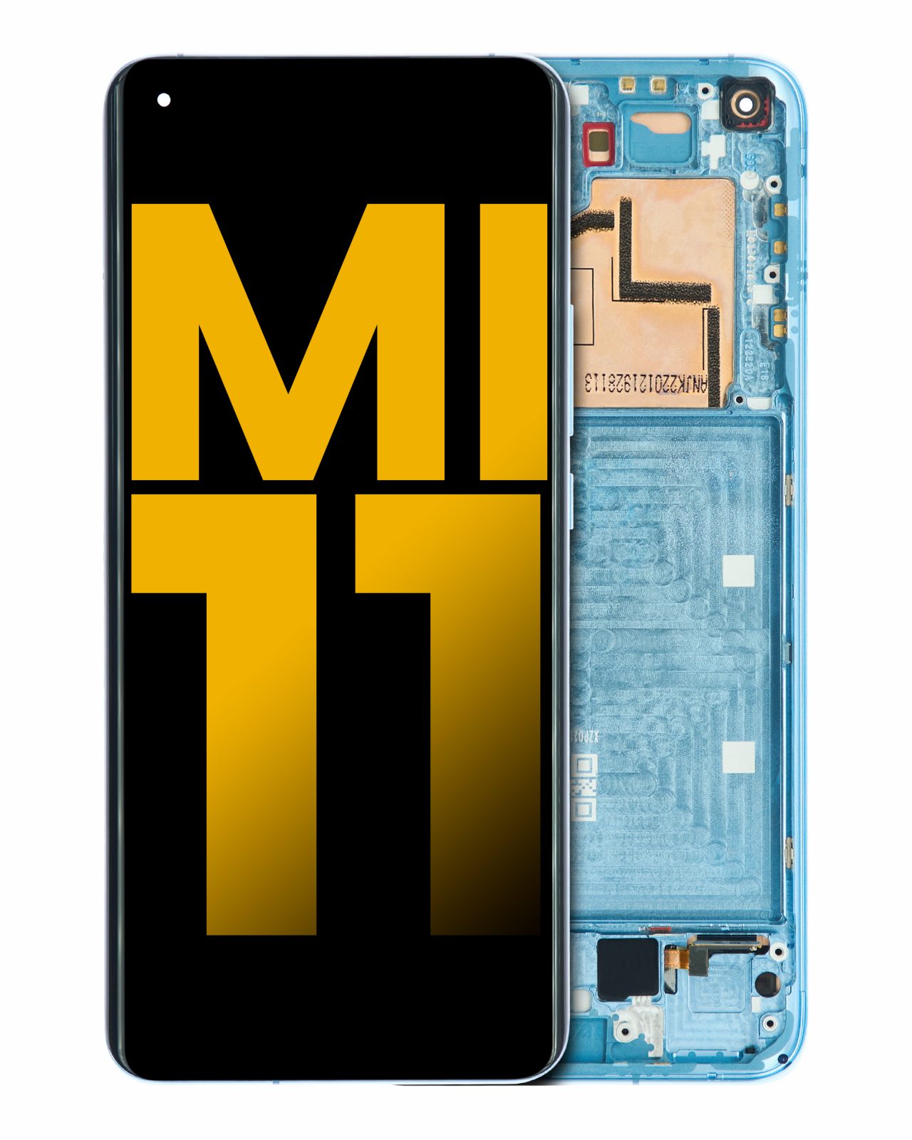 OLED Assembly With Frame For Xiaomi Mi 11 (Refurbished) (Horizon Blue)