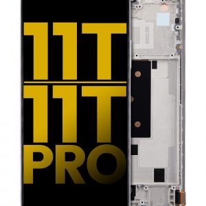 OLED Assembly With Frame For Xiaomi 11T / 11T Pro (Refurbished) (Moonlight White)