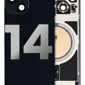 Back Glass w/ MagSafe Magnet For iPhone 14 (Used OEM Pull: Grade A) (Midnight)