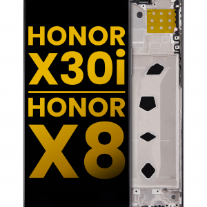 LCD Assembly With Frame For Honor X30i / Honor X8 (Aftermarket Plus) (Black)