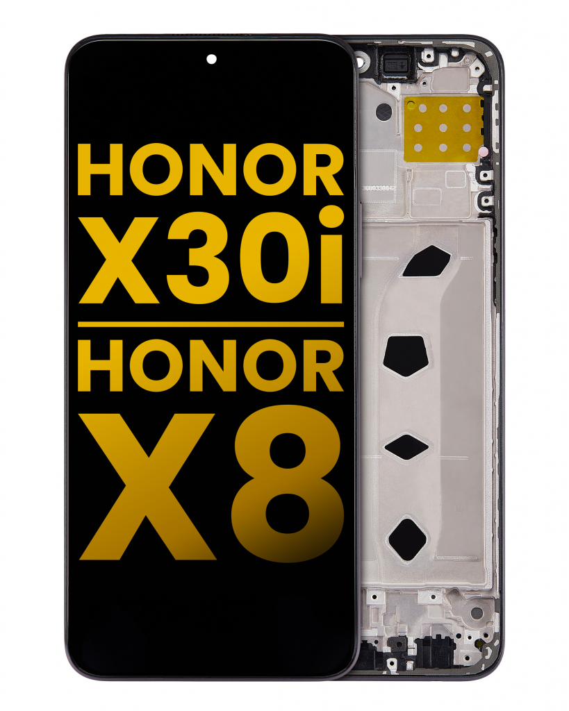 LCD Assembly With Frame For Honor X30i / Honor X8 (Aftermarket Plus) (Black)