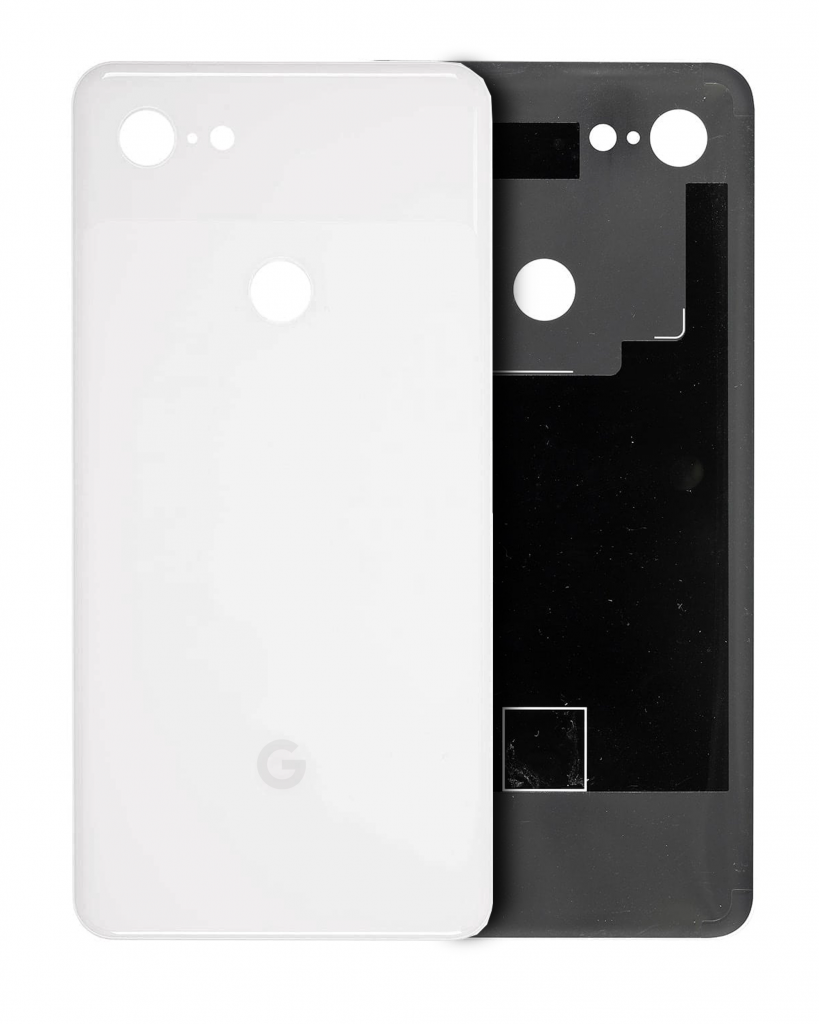 Back cover Glass For Google Pixel 3 (Genuine OEM) (Clearly White)