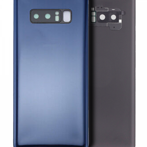 Back Cover Glass Without Camera Lens For Samsung Galaxy Note 8 (No Logo) (Aftermarket Plus) (Deepsea Blue)