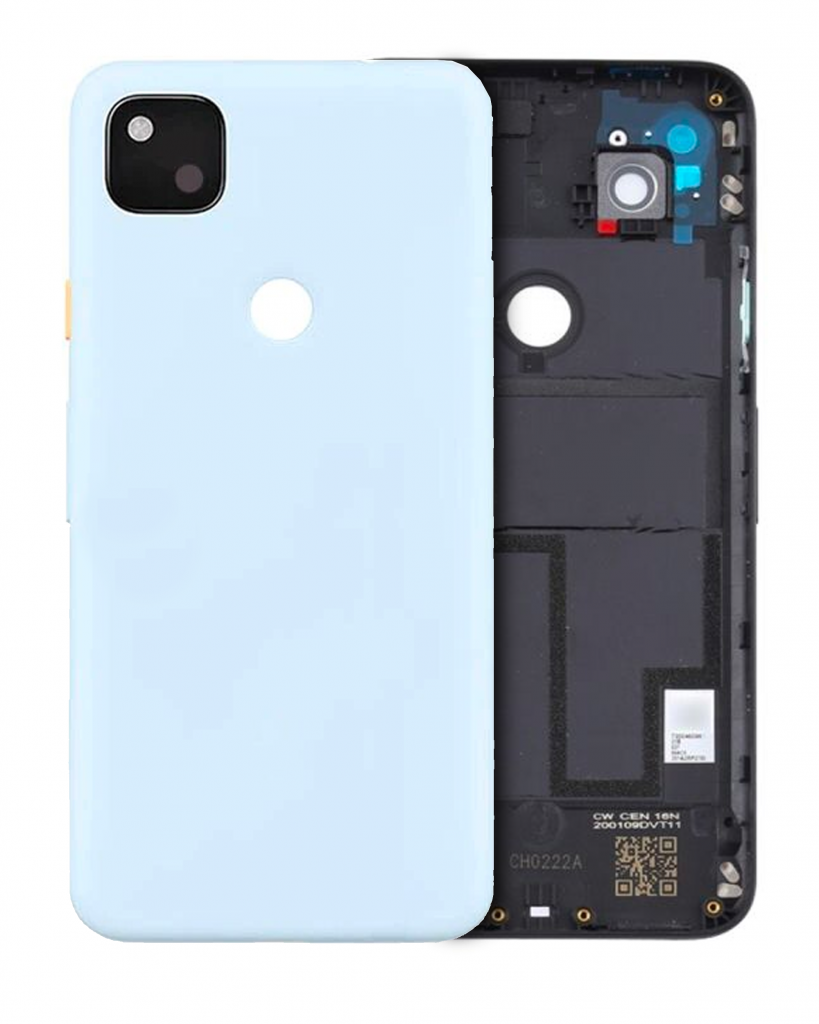 Back Housing Assembly For Google Pixel 4a (Genuine OEM) (Barely Blue)