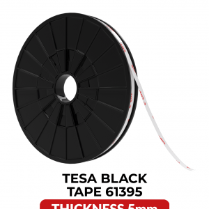 Double-Sided Acrylic Black Tape (5MM x 25M) (Tesa Model # 61395)