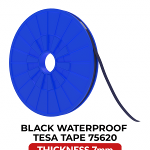 Double-Sided Acrylic Waterproof Black Tape (7MM x 25M) (Tesa Model # 75620)