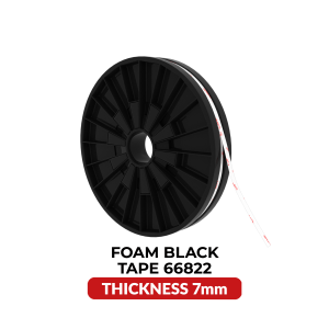 Double-Sided Shock Absorbing Foam Black Tape (7MM x 25M) (Tesa Model # 66822)