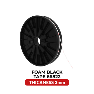 Double-Sided Shock Absorbing Foam Black Tape (3MM x 25M) (Tesa Model # 66822)