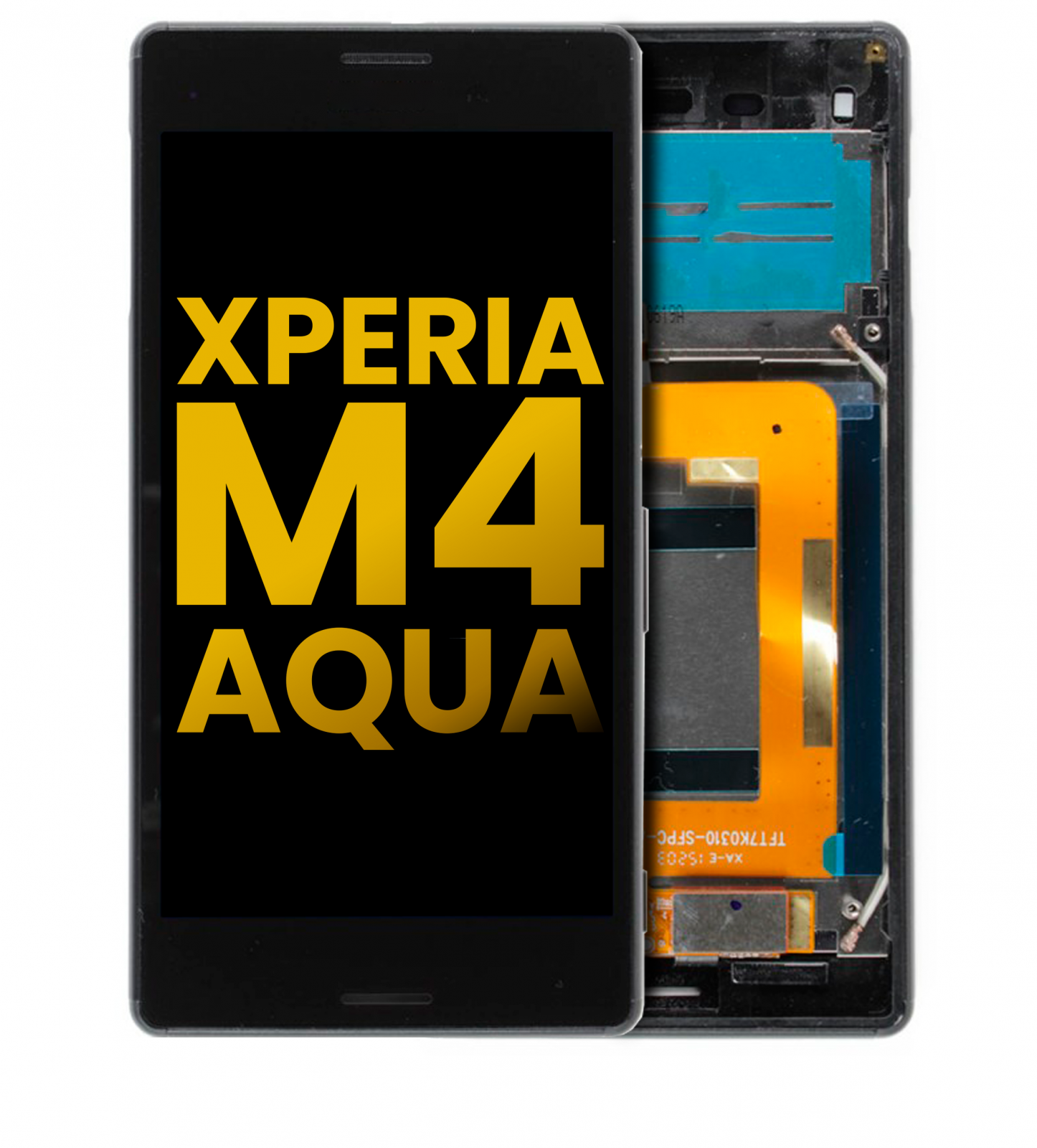 LCD Assembly With Frame For Sony Xperia M4 Aqua (E2303 / E2306 / E2353 / E2363) (Black)
