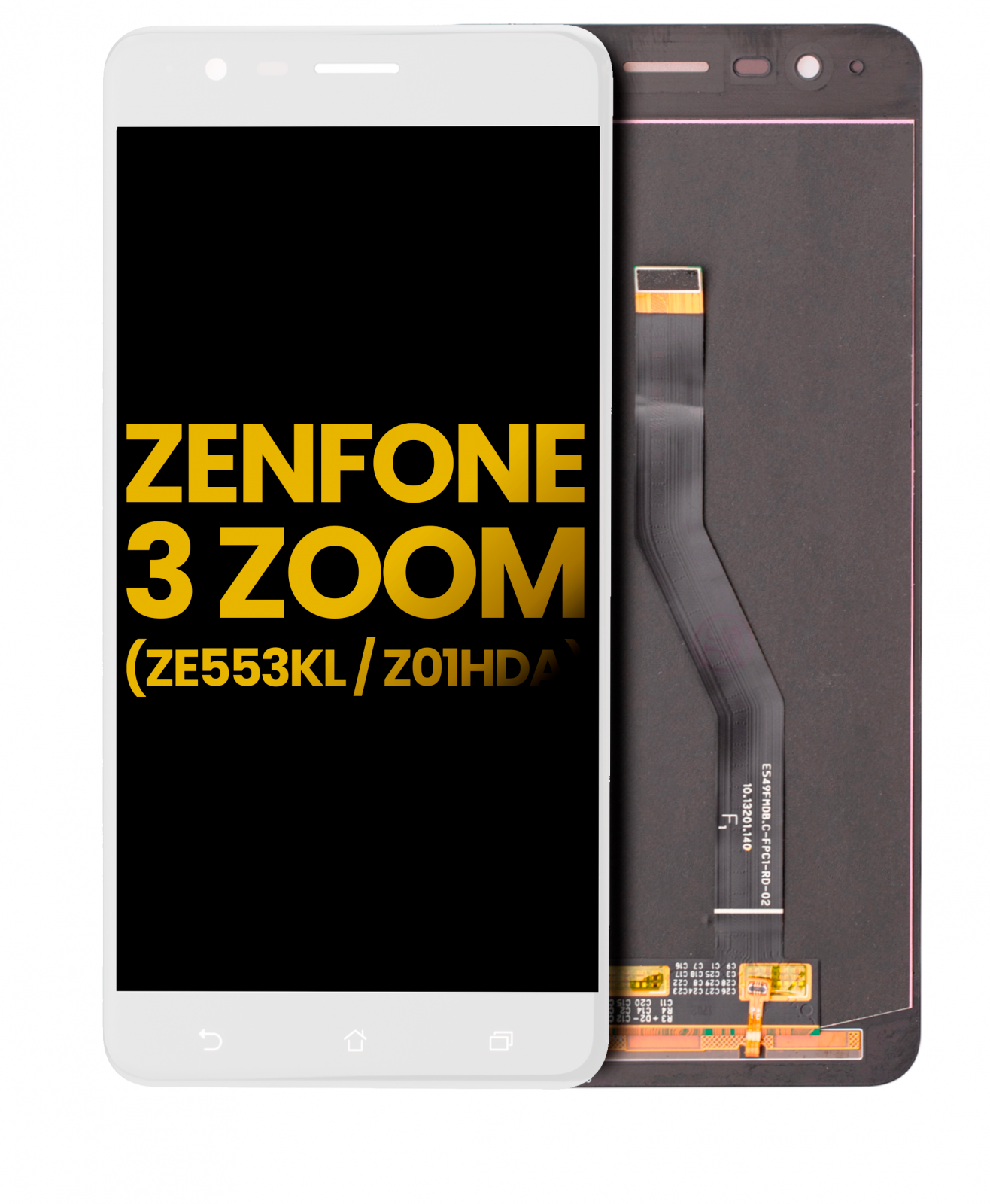 LCD Assembly Without Frame For Asus ZenFone 3 Zoom (ZE553KL / 2017) (Refurbished) (White)