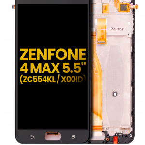LCD Assembly With Frame For Asus ZenFone 4 Max Pro / ZenFone 4 Max Plus (ZC554KL / 2017) (Refurbished) (Black)