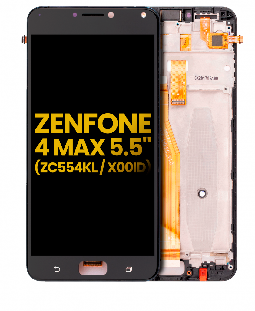 LCD Assembly With Frame For Asus ZenFone 4 Max Pro / ZenFone 4 Max Plus (ZC554KL / 2017) (Refurbished) (Black)