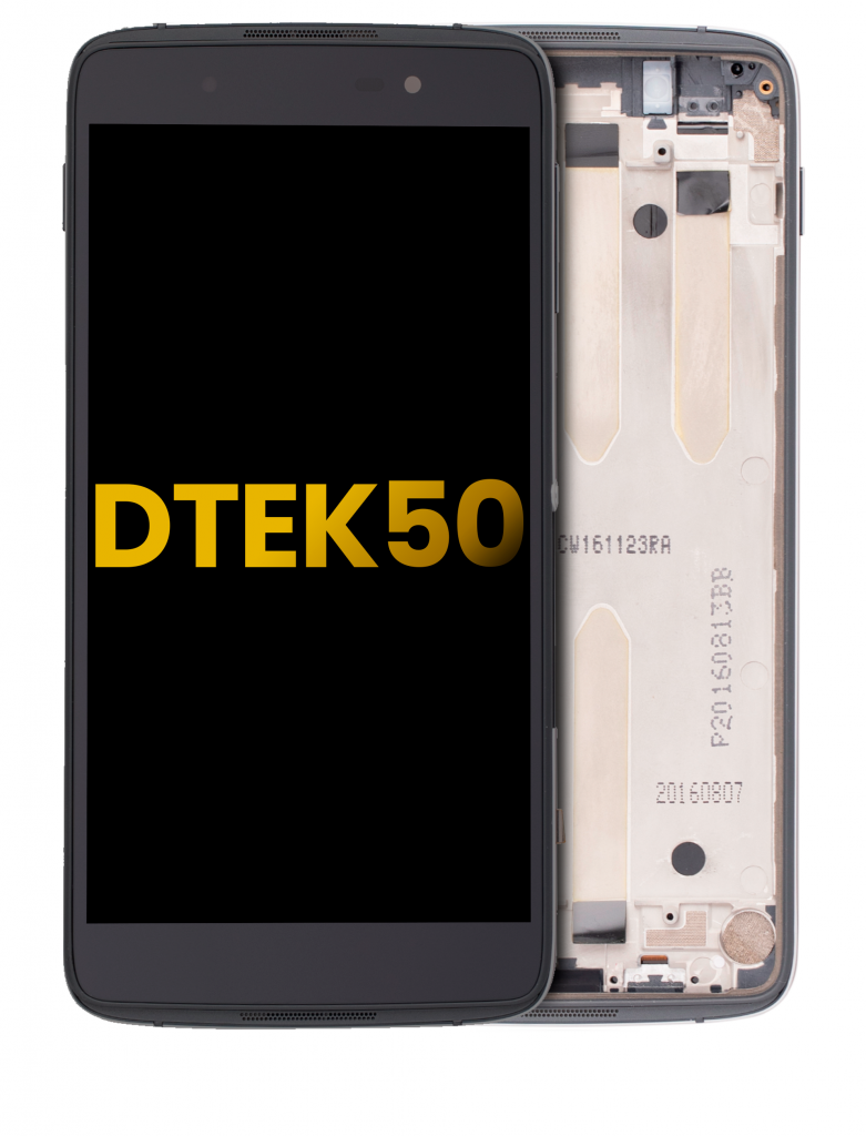 LCD Assembly With Frame For BlackBerry DTEK50 (Refurbished) (Black)
