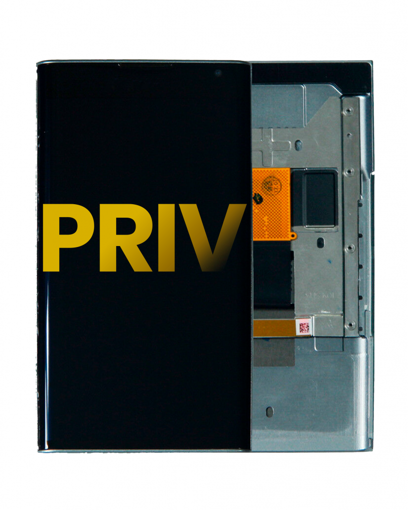 LCD Assembly With Frame For BlackBerry Priv (Refurbished) (Black)