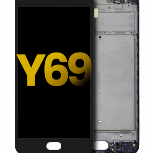 LCD Assembly With Frame For Vivo Y69 (Refurbished) (Matte Black)