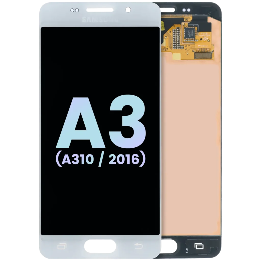 LCD Assembly Without Frame For Samsung Galaxy A3 (A310 / 2016) (Service Pack) (White)