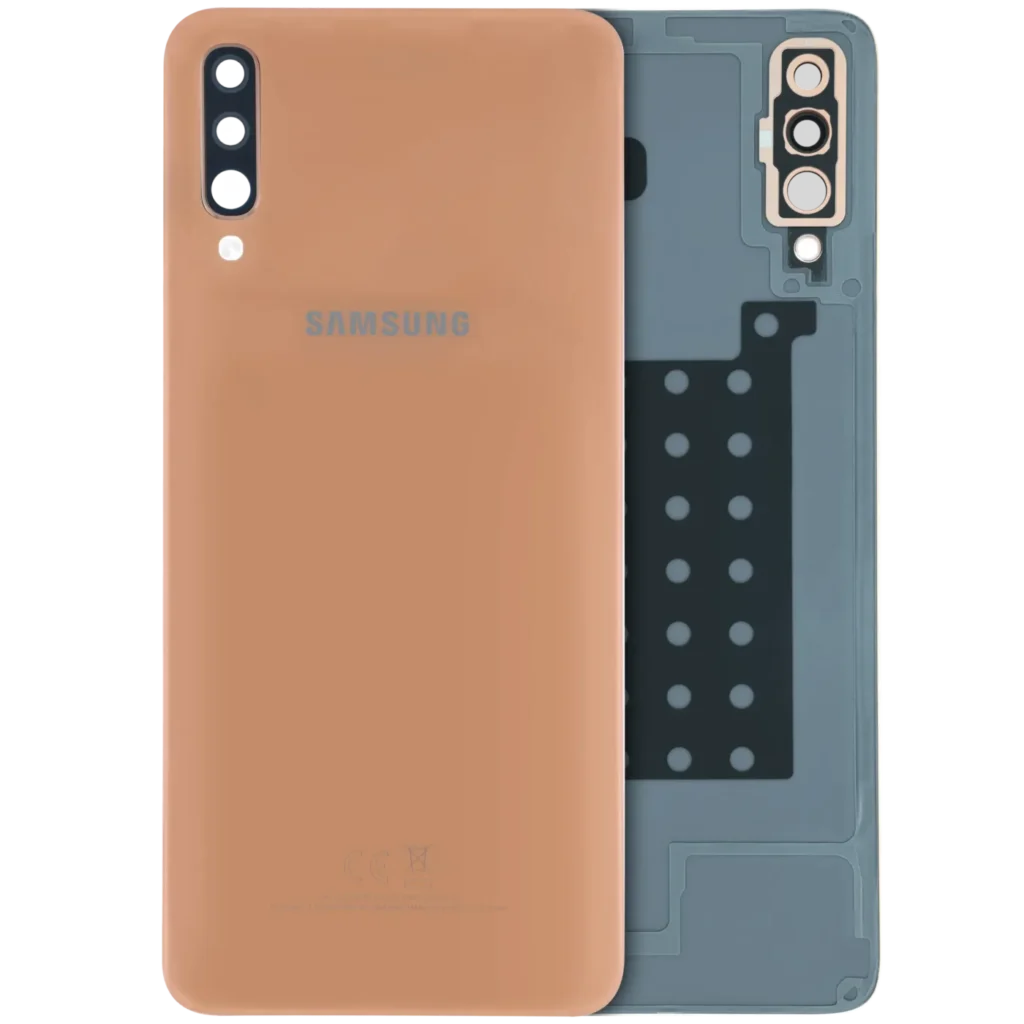Back Cover With Camera Lens For Samsung Galaxy A70 (A705 / 2019) (Service Pack) (Orange)