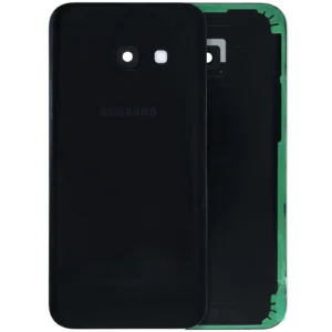 Back Cover Glass With Camera Lens For Samsung Galaxy A3 (A320 / 2017) (Service Pack) (Black)