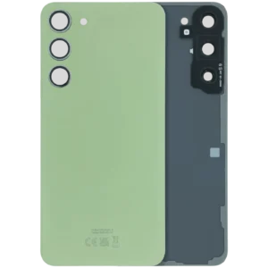Back Cover Glass With Camera Lens For Samsung Galaxy S23 Plus (Service Pack) (Lime)