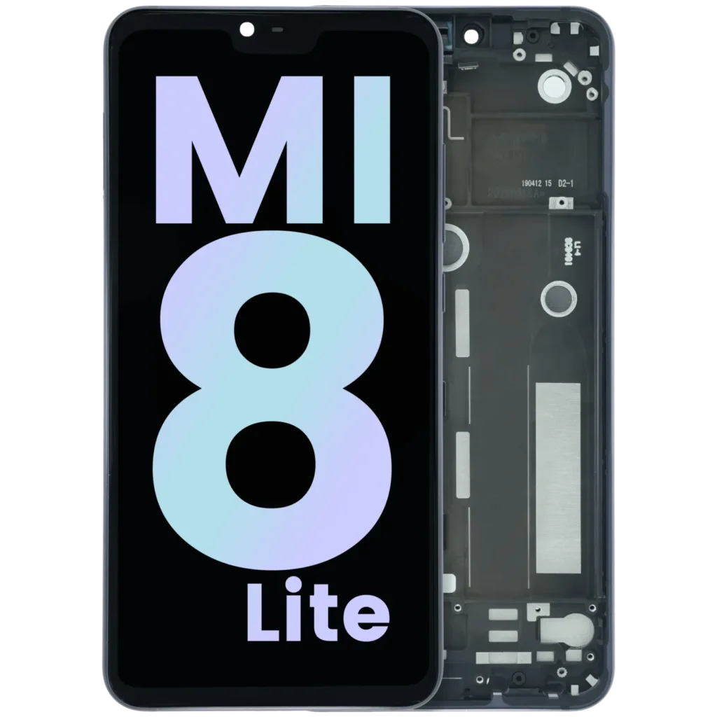 LCD Assembly With Frame For Xiaomi Mi 8 Lite (Genuine) (Black)