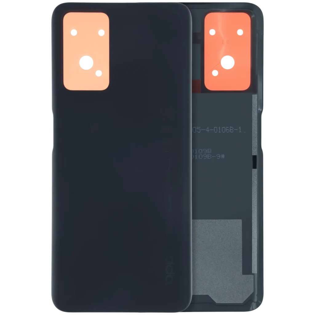 Back Cover Glass for Oppo A76 (2022) (Service Pack) (Glowing Black)