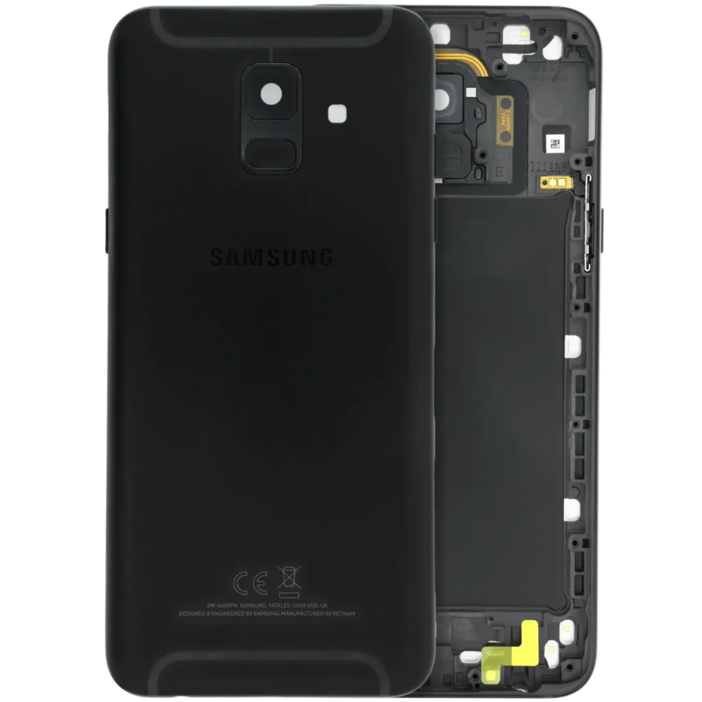 Back Cover For Samsung Galaxy A6 (A600 / 2018) (Service Pack) (Black)